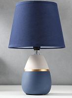 Светильник настольный 220В Е27 40Вт Сине-серый картинка 